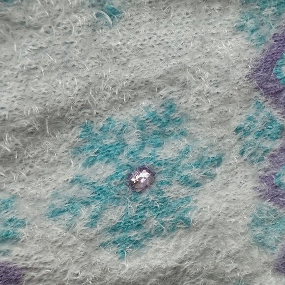 Ugly Christmas Sweater With Reindeer & Snowflake Design By 33 Degrees XL blue - Picture 13 of 14